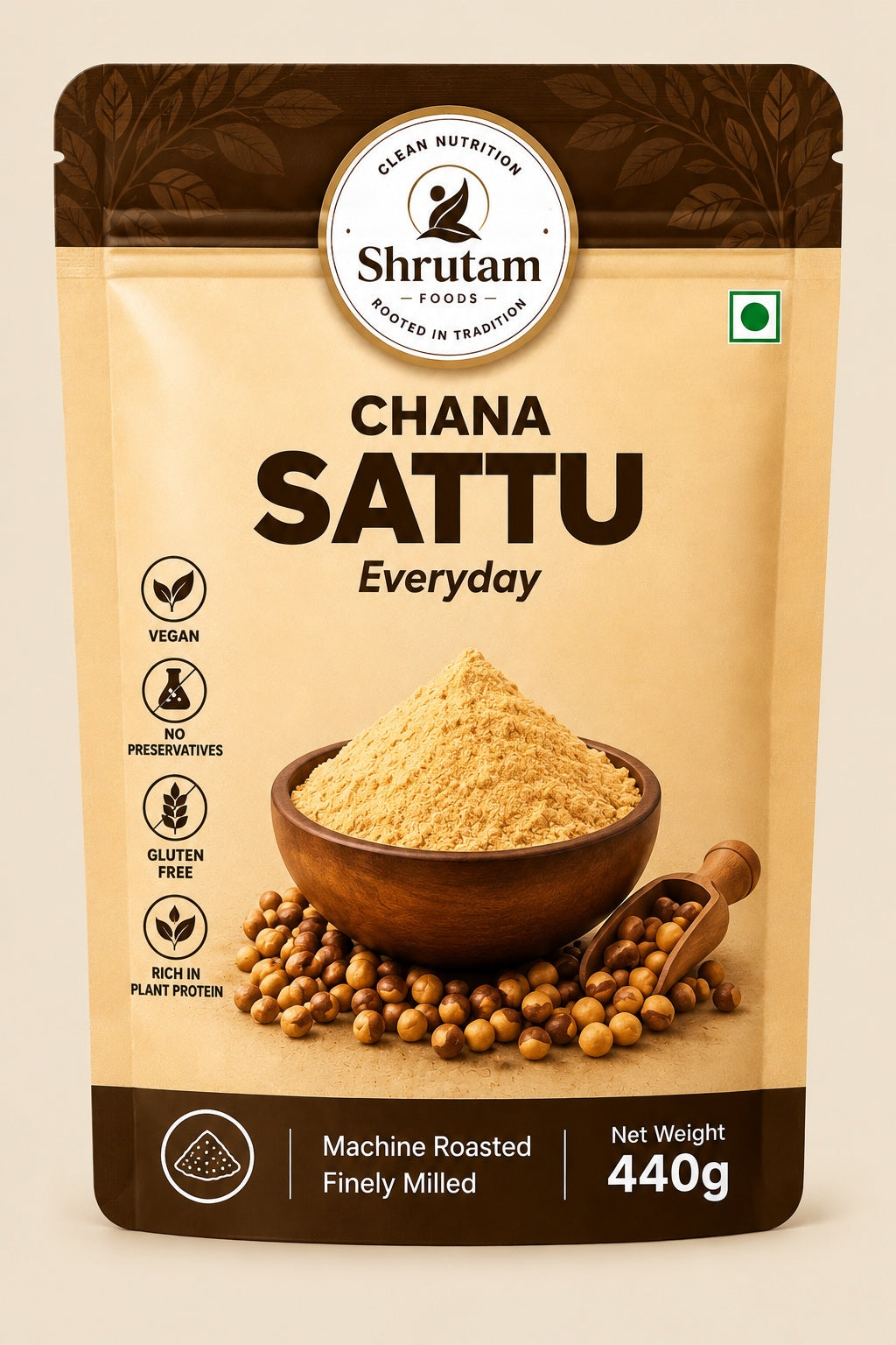 Shrutam Everyday Chana Sattu 440 grams